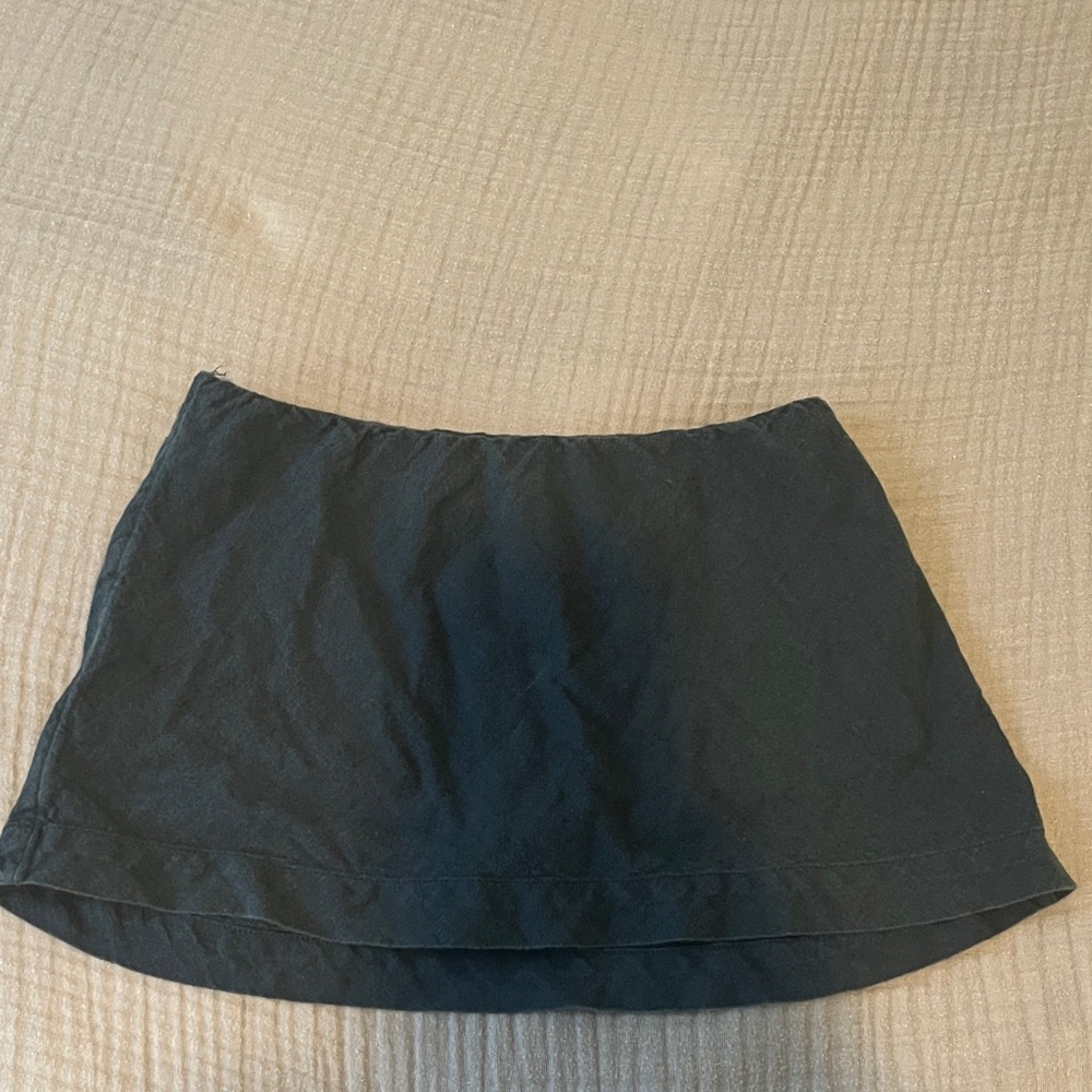 Free People My Little Micro Mini Cotton-Linen Skort